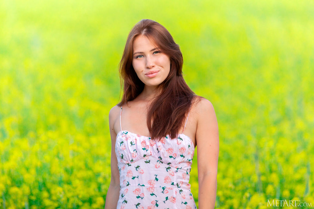 Melania Hands Roaming Over Her Lovely Breasts And Teasing Her Nipples To Stiffness - Picture 02