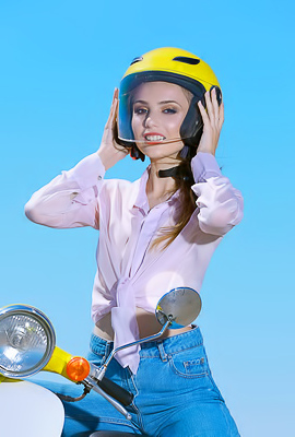 Biker Girl Elle Tan