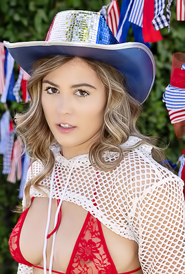 Olivia Taylor Strips Down To The Sexy Red Lingerie That Can Barely Contain Her Gorgeous Big Breasts