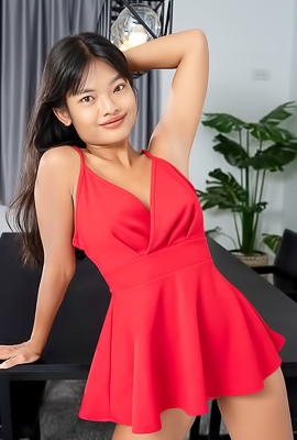 Lilly Narak Smiling Flirtatiously As She Invites You To Admire Her Lovely Body