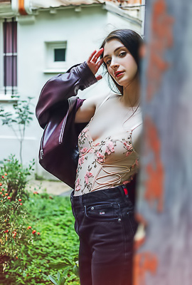 Marion Summers Draped In Layers Of Soft White That Slip Away To Reveal Her Tempting Curves