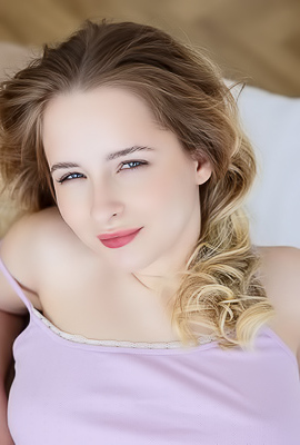 Neu Ling Seductive Solo Display Teases With Lingerie On Lilac Bed