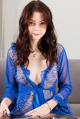 Teen Eva Melly Wearing Sexy Stockings