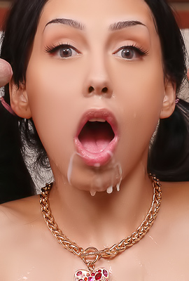 Bianca Bangs commands step-grandpas Jack Vegas and Eric John for a threesome facial