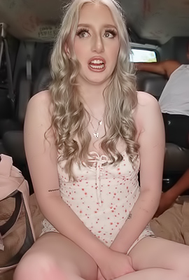 Izzy Rae rides with a stranger for a wild interracial ride in Miami
